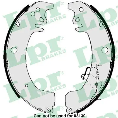 Handler.Part Brake shoe set LPR 05090 1