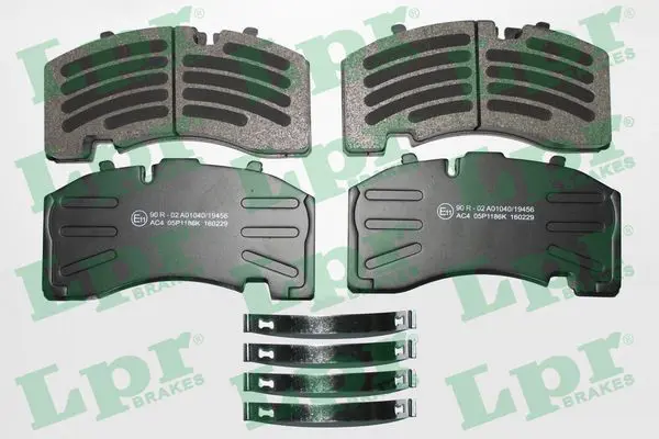 Handler.Part Brake pad set, disc brake LPR 05P1186 1