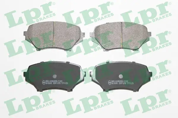 Handler.Part Brake pad set, disc brake LPR 05P1378 1