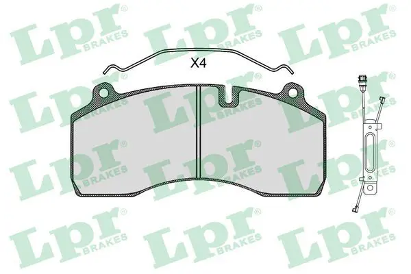 Handler.Part Brake pad set, disc brake LPR 05P1501A 1