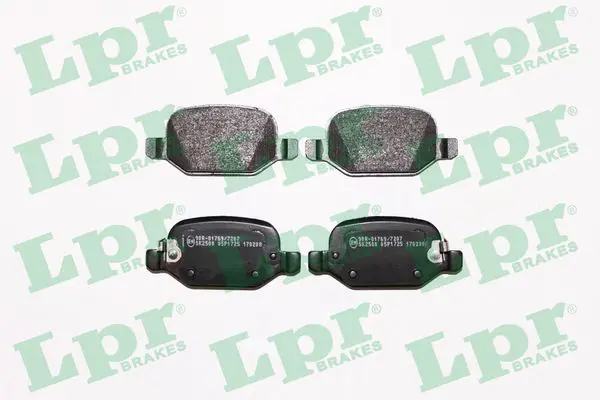 Handler.Part Brake pad set, disc brake LPR 05P1725 1