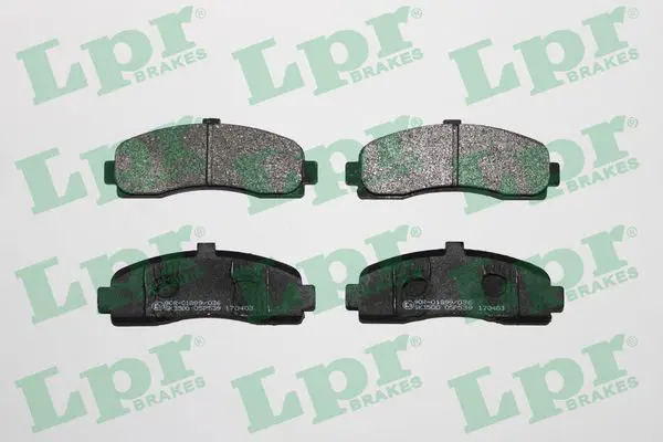 Handler.Part Brake pad set, disc brake LPR 05P539 1