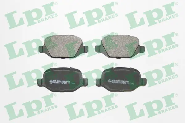 Handler.Part Brake pad set, disc brake LPR 05P871 1