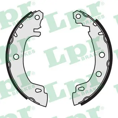 Handler.Part Brake shoe set LPR 07170 1