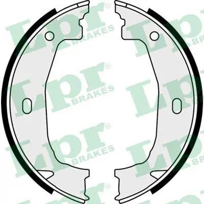 Handler.Part Brake shoe set, parking brake LPR 08100 1