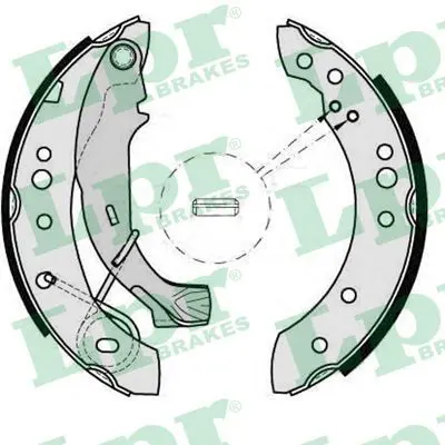 Handler.Part Brake shoe set LPR 08150 1