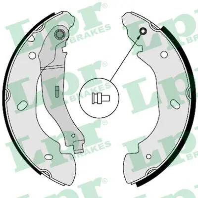 Handler.Part Brake shoe set LPR 08580 1