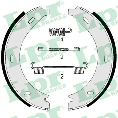 Handler.Part Brake shoe set, parking brake LPR 08740 1