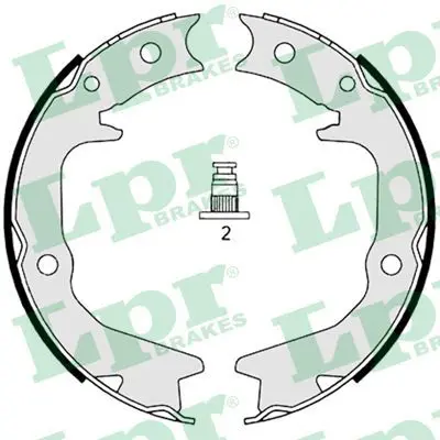 Handler.Part Brake shoe set, parking brake LPR 08920 1