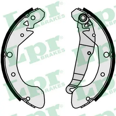 Handler.Part Brake shoe set LPR 09700 1