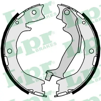 Handler.Part Brake shoe set, parking brake LPR 09940 1