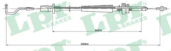 Handler.Part Accelerator cable LPR C0003A 1