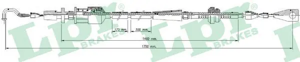 Handler.Part Accelerator cable LPR C0013A 1