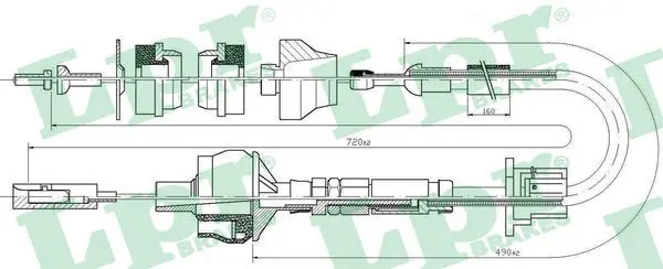 Handler.Part Clutch cable LPR C0027C 1