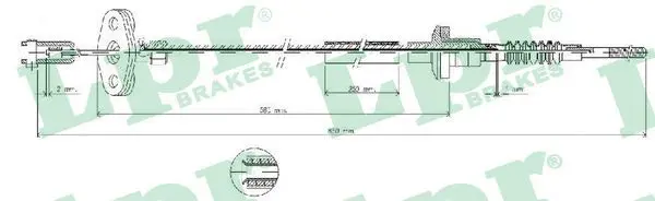 Handler.Part Clutch cable LPR C0035C 1