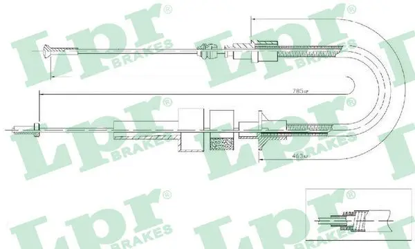 Handler.Part Clutch cable LPR C0041C 1