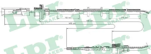 Handler.Part Clutch cable LPR C0046C 1