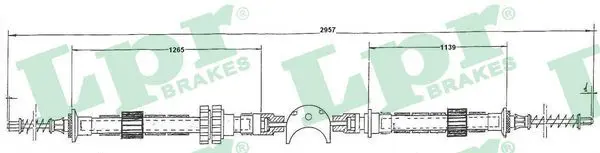 Handler.Part Clutch cable LPR C0075C 1