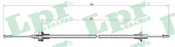 Handler.Part Clutch cable LPR C0077C 1