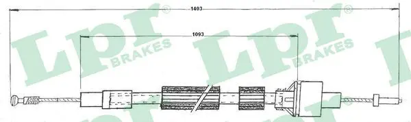 Handler.Part Clutch cable LPR C0087C 1