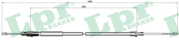 Handler.Part Cable, parking brake LPR C0099B 1