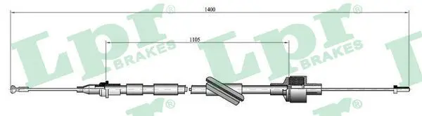 Handler.Part Clutch cable LPR C0104C 1