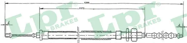 Handler.Part Cable, parking brake LPR C0110B 1