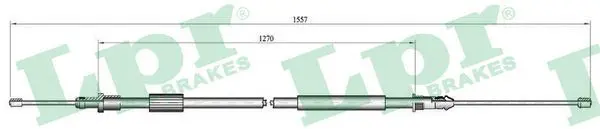 Handler.Part Cable, parking brake LPR C0128B 1