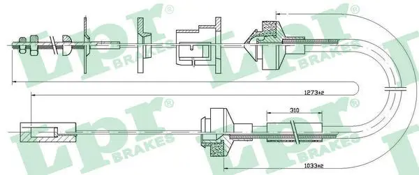 Handler.Part Clutch cable LPR C0145C 1