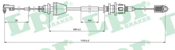 Handler.Part Accelerator cable LPR C0146A 1