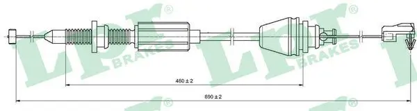 Handler.Part Accelerator cable LPR C0147A 1