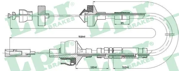 Handler.Part Clutch cable LPR C0151C 1