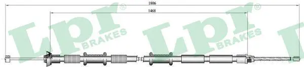 Handler.Part Cable, parking brake LPR C0168B 1