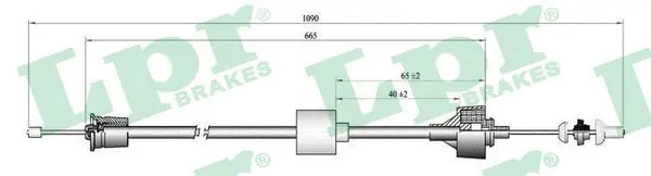 Handler.Part Clutch cable LPR C0191C 1