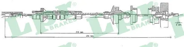 Handler.Part Clutch cable LPR C0219C 1