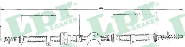 Handler.Part Cable, parking brake LPR C0220B 1