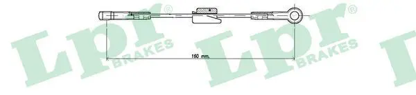 Handler.Part Cable, parking brake LPR C0221B 1