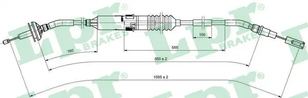 Handler.Part Clutch cable LPR C0257C 1