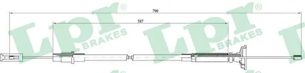 Handler.Part Clutch cable LPR C0258C 1