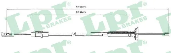 Handler.Part Clutch cable LPR C0263C 1