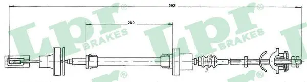 Handler.Part Clutch cable LPR C0272C 1