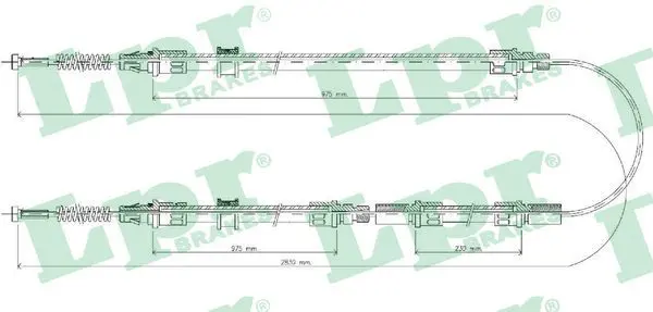 Handler.Part Cable, parking brake LPR C0298B 1