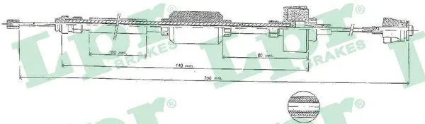 Handler.Part Clutch cable LPR C0427C 1