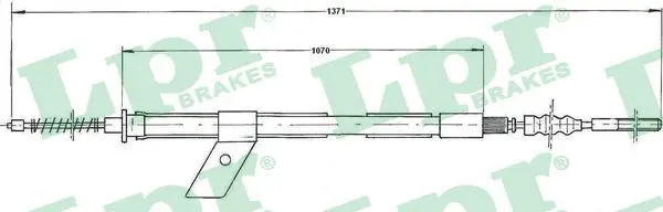 Handler.Part Cable, parking brake LPR C0486B 1