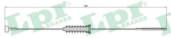 Handler.Part Cable, parking brake LPR C0587B 1