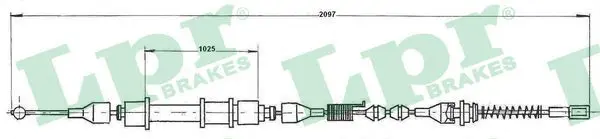 Handler.Part Cable, parking brake LPR C0590B 1