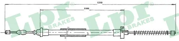 Handler.Part Cable, parking brake LPR C0606B 1