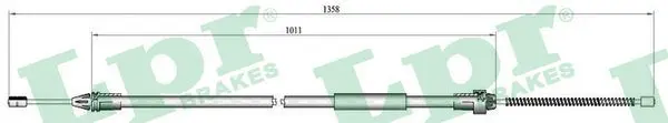 Handler.Part Cable, parking brake LPR C0683B 1