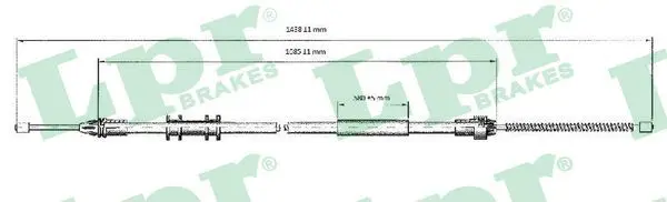 Handler.Part Cable, parking brake LPR C0700B 1