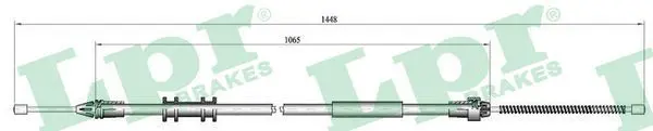 Handler.Part Cable, parking brake LPR C0702B 1